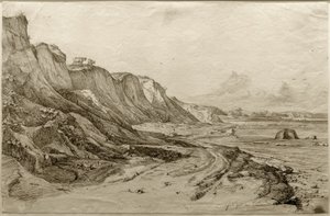 F.Nerly, The Brodtener Ufer Travemünde közelében