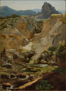 Az Aequera-hegység Cervaras alatti területe alkotó: Friedrich Nerly