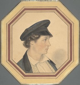 Julius Olivier, a művész fiának portréja, 1846. alkotó: Friedrich Olivier