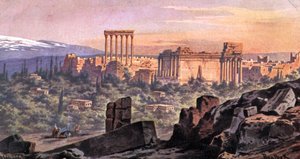 Baalbek Libanon (nyomtatás) alkotó: Friedrich Perlberg