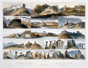 „Remarkable Hills on the Upper Missouri”, 1844