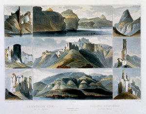 „Remarkable Hills on the Upper Missouri”, 1844