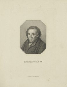 Mendelssohn Moses portréja 1729-1786, 1818.