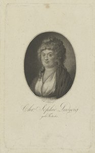 A szerző portréja, Christiane Sophie Ludwig, született Fritsche 1764-1815, c. 1810.