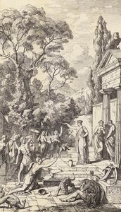Circe varázsol (metszet) alkotó: Friedrich the Elder Preller