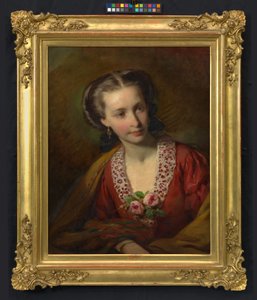 Hermine Amerling (Friedrich Amerling sógornője) alkotó: Friedrich von Amerling