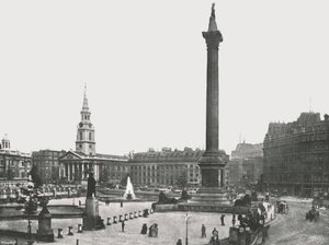 Trafalgar Square, London, 1895. alkotó: Frith and Co
