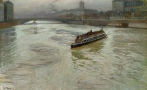 A Szajna novemberben alkotó: Fritz Thaulow