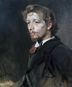 „Egy fiatal férfi portréja”, 1880 alkotó: Fritz Karl Hermann von Uhde