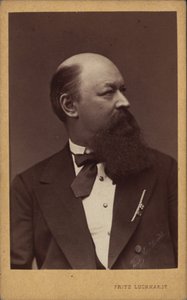 Franz von Suppè zeneszerző portréja 1819-1895 , c. 1880.