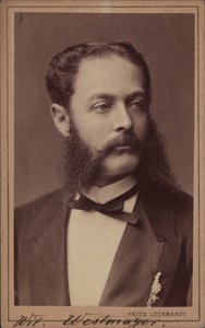 Wilhelm Westmeyer zeneszerző portréja 1829-1880.