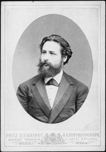 Heinrich Karl Johann Hofmann zongoraművész és zeneszerző portréja 1842-1902.