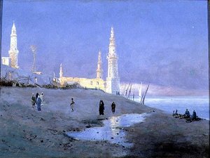 Naplemente a Níluson alkotó: Fritz Staehr Olsen