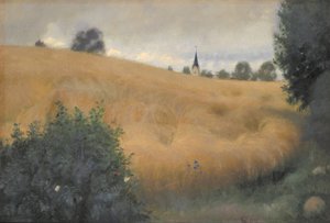 Egy rozsmező Svanninge közelében alkotó: Fritz Syberg