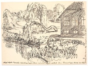 Mély csatornákkal körül... alkotó: Fritz Syberg
