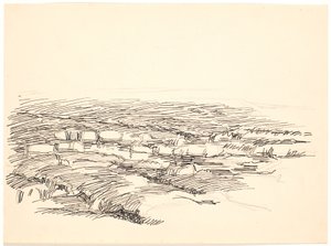 Tanulmány lápi tájhoz alkotó: Fritz Syberg