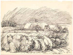 Túl a bokrok között... alkotó: Fritz Syberg
