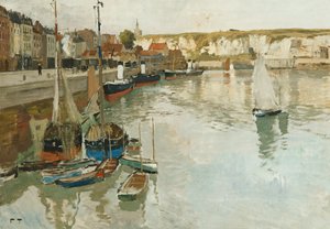 Dieppe, 1894 körül alkotó: Frits Thaulow