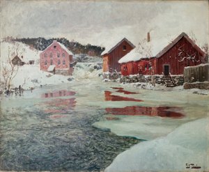 Az Akers folyóból alkotó: Fritz Thaulow