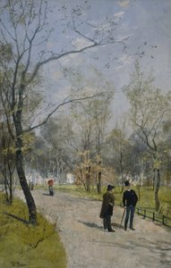 A királyi kertből (olaj, vászon) alkotó: Fritz Thaulow