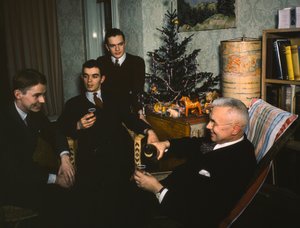 Dr. Fritz Gustav Wentzel és felesége, Verna családja és otthona Drezdában, Németországban,... alkotó: Fritz Wentzel