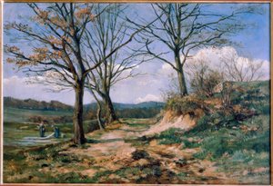 Taunus táj mosodákkal alkotó: Fritz Wucherer