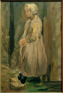 Holland halász gyermeke (Zandvoort) alkotó: Fritz von Uhde