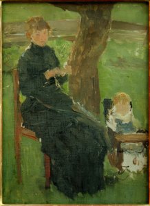 anya és gyermek alkotó: Fritz von Uhde