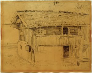 Felső-bajor parasztház alkotó: Fritz von Uhde