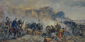 Az orosz hadsereg elfoglalta Izmail várát alkotó: Fyodor Pavlovich Usypenko