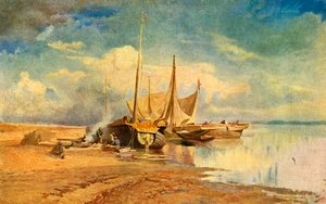 „Uszályok a Volgán”, 1870, 1939. alkotó: Fyodor Vasil