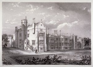 Kilátás a Lambeth-palotára, London, 1830 alkotó: GF Bragg