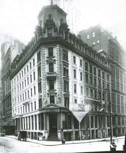 J.P. Morgan épület, Wall Street, New York City (zselatin ezüst fotó)