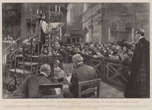 Böjt egy fesztiválra, koronázási nap, június 26., közbenjárás a Szent Pál-székesegyházban Edward király egészségének helyreállításáért