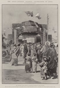 Az angol-japán szövetség, ünnepségek Japánban alkotó: G.S. Amato