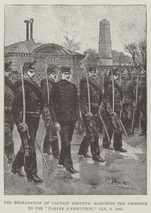 Dreyfus kapitány leépülése, a foglyot a Parade d