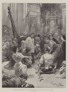 A Szentév zarándoklata, zarándokok a Pompeji Rózsafüzér Szűzanya kegyhelyénél