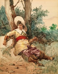 Pihenő testőr, n.d. alkotó: G. Camfri