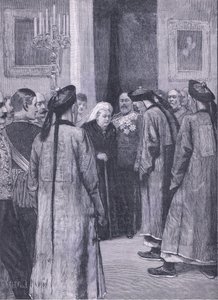 Li Hung-Chang látogatása a királynőnél Osborne-ban, illusztráció Cassells Anglia története, 1900-as évek