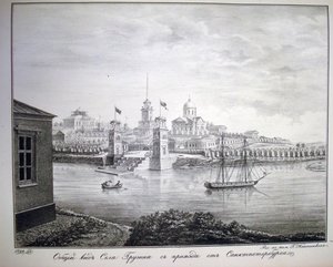 A Gruzino birtok, 1821-1822 alkotó: G. Kanoshenkin