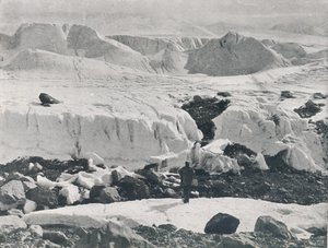 Megrepedt jég a Priestley-gleccser bejáratánál, c1911, 1913 alkotó: G. Murray Levick