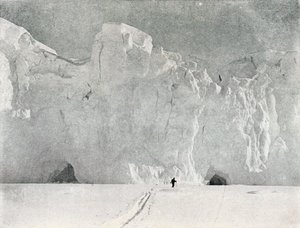 Egy gleccser arca Victoria-földön, 1911, 1913. alkotó: G. Murray Levick