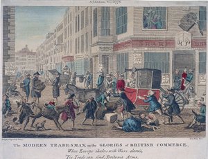 „A modern kereskedő, avagy a brit kereskedelem dicsősége”, 1774 alkotó: G Terry