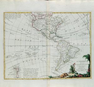 Amerika fő államaira oszlik, G. Zuliani metszete az Antonio Zatta 1776-ban Velencében kiadott Legújabb Atlasz I. toméjából vett metszet, magángyűjtemény alkotó: G. Zuliani