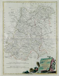 Az Ile de France és Orleans kormányzása, G. Zuliani metszete a velencei 1776-ban, Antonio Zatta által kiadott Legújabb Atlasz I. toméjából vett, magángyűjtemény alkotó: G. Zuliani