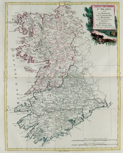Az Ír Királyság, Munster és Connaught tartomány, G. Zuliani metszete az „Atlas Novissimo” I. kötetéből származik, amelyet 1778-ban Velencében adott ki Antonio Zatta, Magángyűjtemény alkotó: G. Zuliani