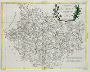 Posnania, Gniesno, Brzesc, Kalisz és Inovroclav Pfalz, G. Zuliani metszete, az Antonio Zatta által 1781-ben Velencében kiadott „Legújabb atlasz” III. kötetéből, magángyűjtemény alkotó: G. Zuliani