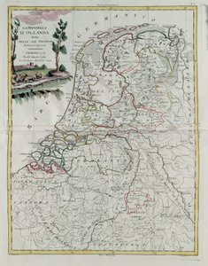 A Holland Köztársaság tartományaira oszlik, G. Zuliani metszete az Antonio Zatta által 1776-ban Velencében kiadott Legújabb Atlasz I. Tome-jából származik, magángyűjtemény alkotó: G. Zuliani