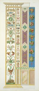 Panel a vatikáni Raphael Loggiáról, a „Delle Loggie di Rafaele nel Vaticano”-ból, Giovanni Ottaviani (kb. 1735-1808) metszet, 1772-77 körül megjelent (kézzel színezett metszet)