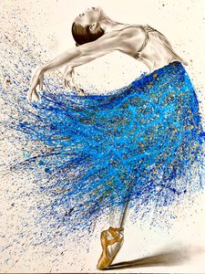 Kék balerina alkotó: Gabor